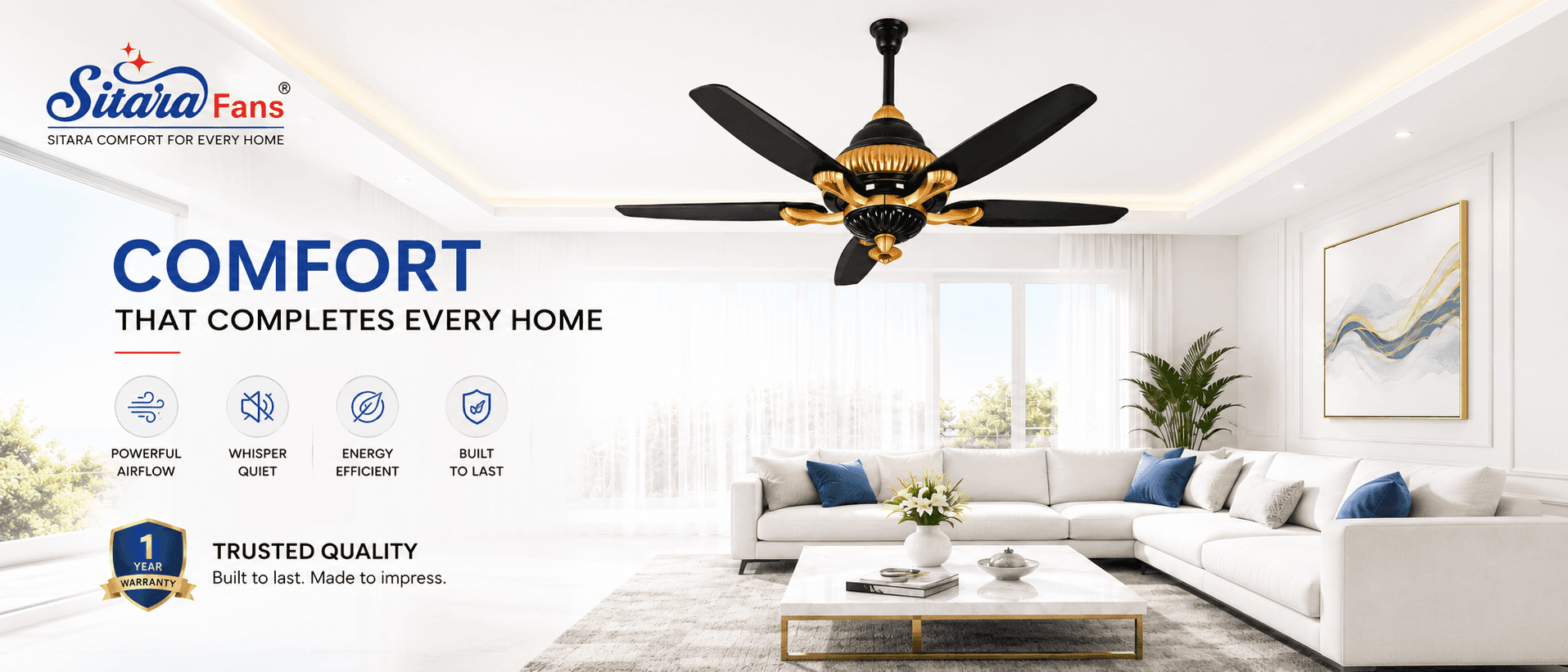 Sitara Fans — Sitara comfort for every home